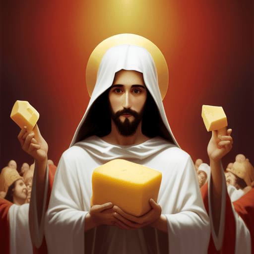 AI generated: Cheesus