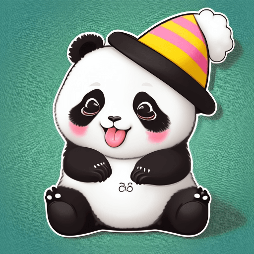 AI generated: Picture a cute baby panda  depicted in a playful and joyful manner, exuding a sense of fun and cheer...