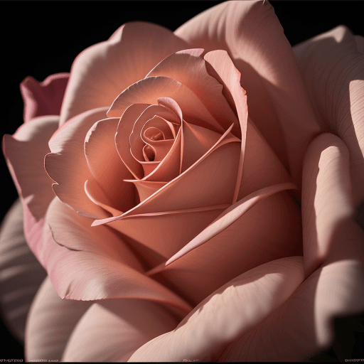 AI generated: macro photography, blooming rose, natural light, in the style of Nathan Wirth, UHD, photorealistic, ...