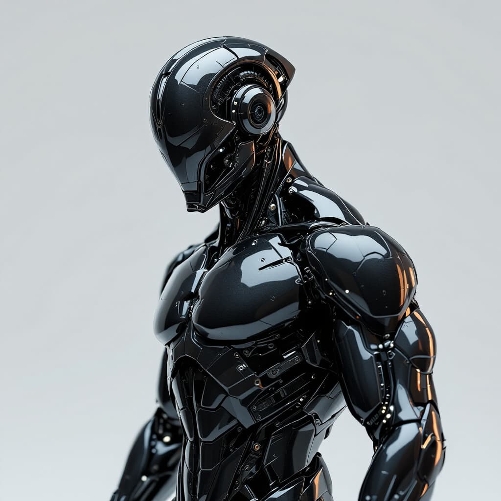 AI generated: 3d render, best quality, ultra realic, ultimate detailed, half-body shot : charismatic muscular huma...