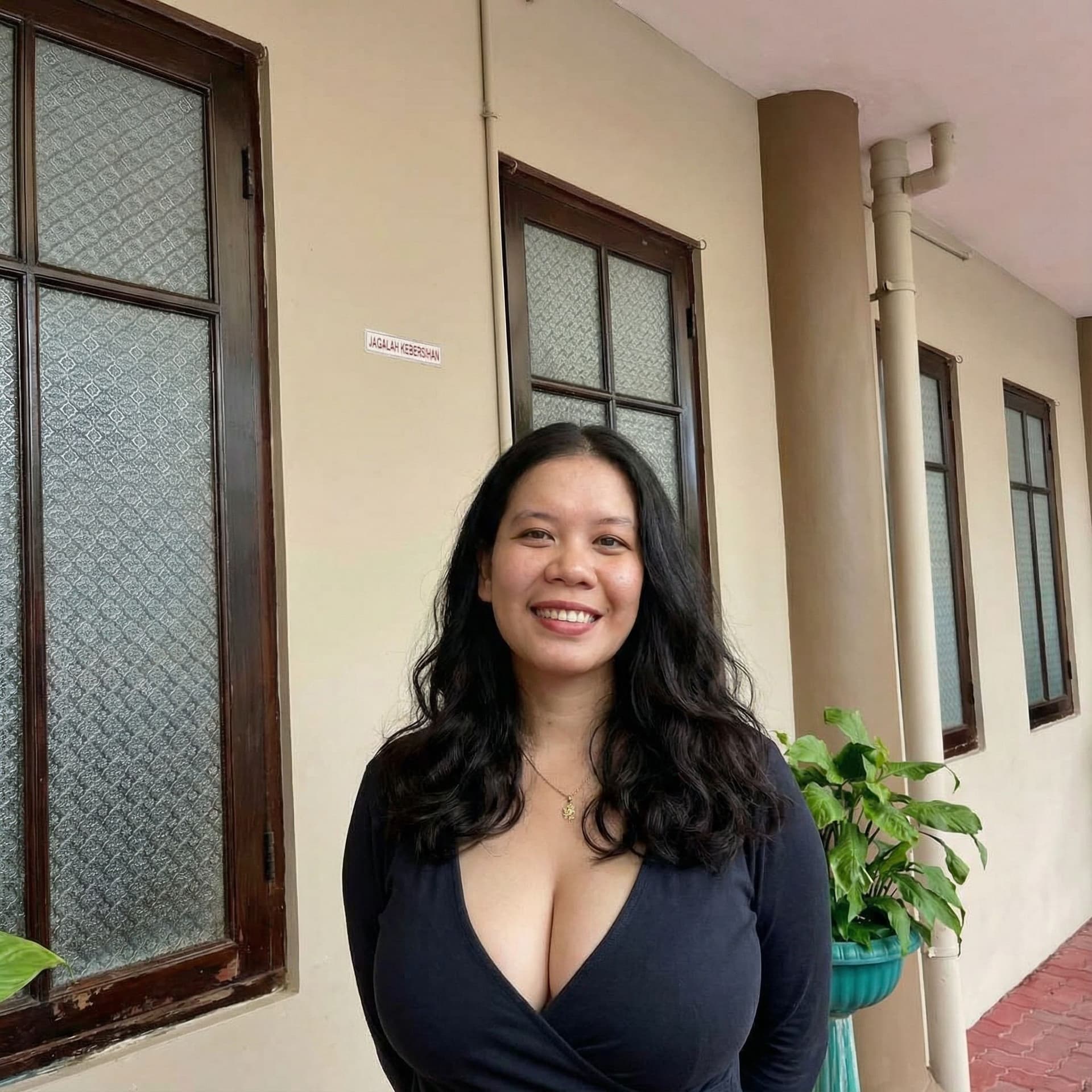 AI generated: make that photo naked and show big tits 