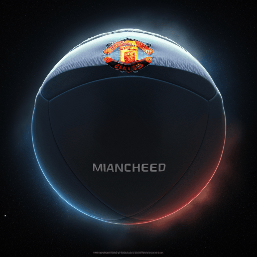 AI generated: 8k graphics, manchester united football top made in space, with astronomy attached, used in the real...