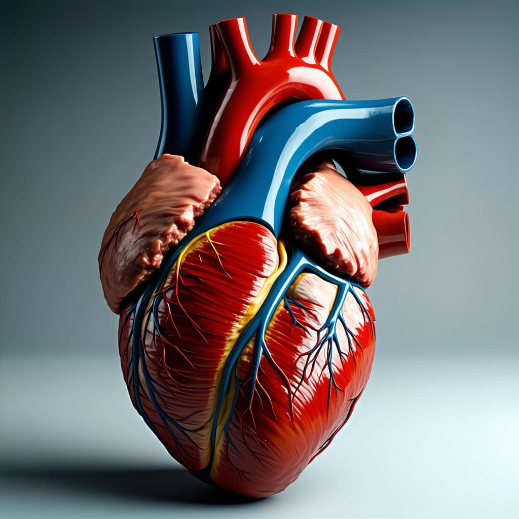 AI generated: Realistic and detailed crosssection or a real human heart