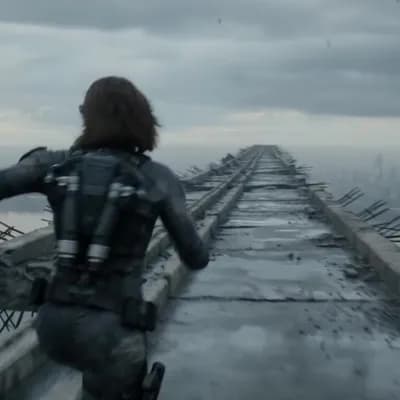 AI generated video: "SUBJECTS: A female warrior with shoulder-length hair, the ends naturally flipping outward, pressed ...