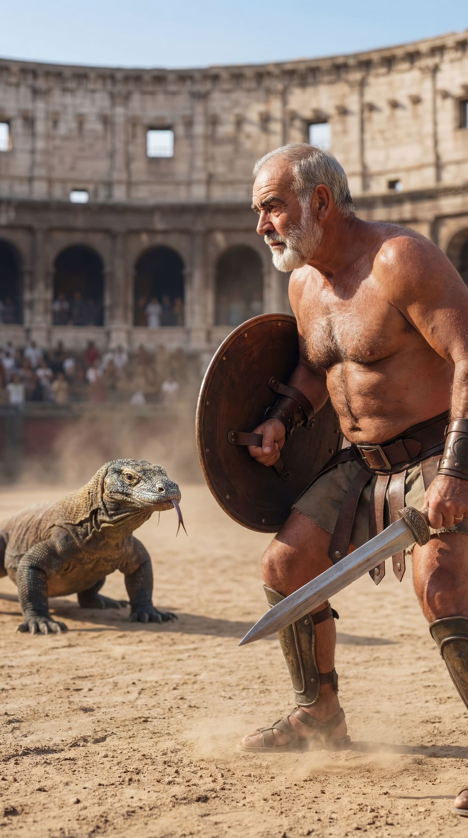 AI generated: ULTRA-REALISTIC CINEMATIC ACTION PHOTOGRAPH (vertical poster 9:16).
Looks like a real professional f...