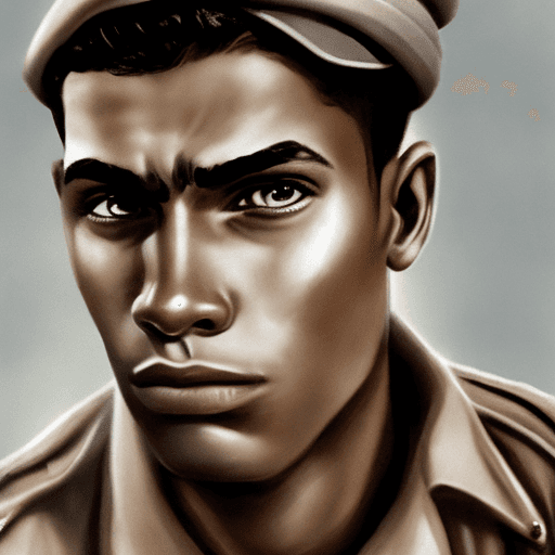 AI generated: realistic illustration and detailed portrait of a 21 years old half Brazilian and half American US A...