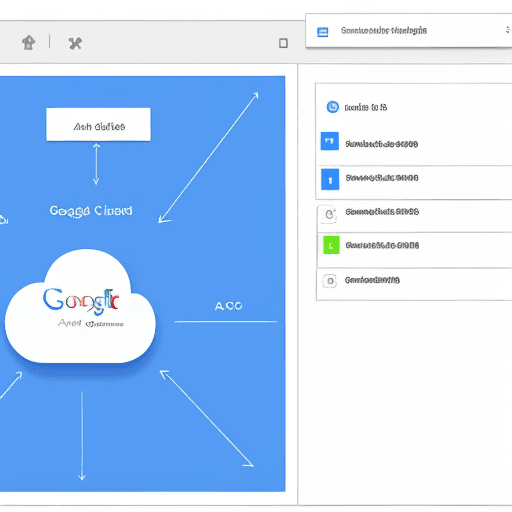 AI generated: generate image for google cloud architecture which take input from Google cloud storage to processed...