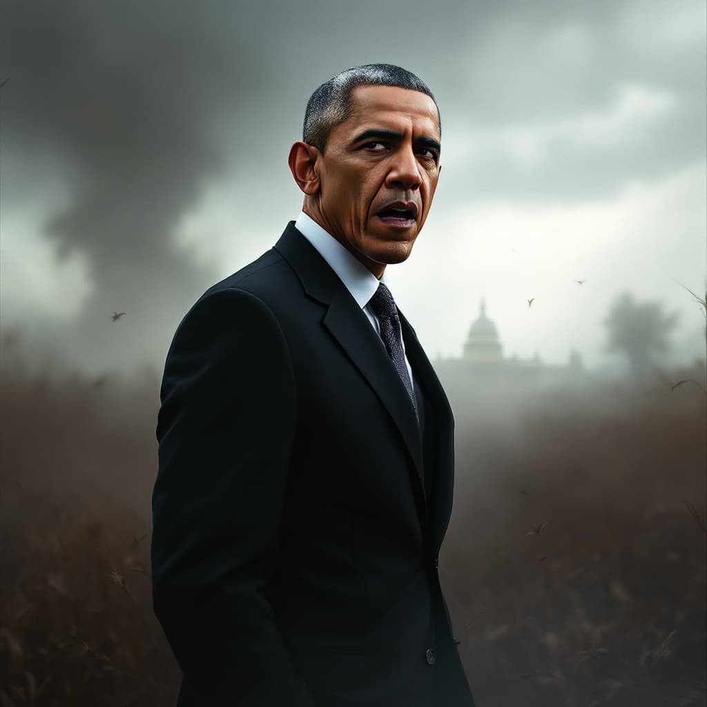 AI generated: Obama in a really scary scenario