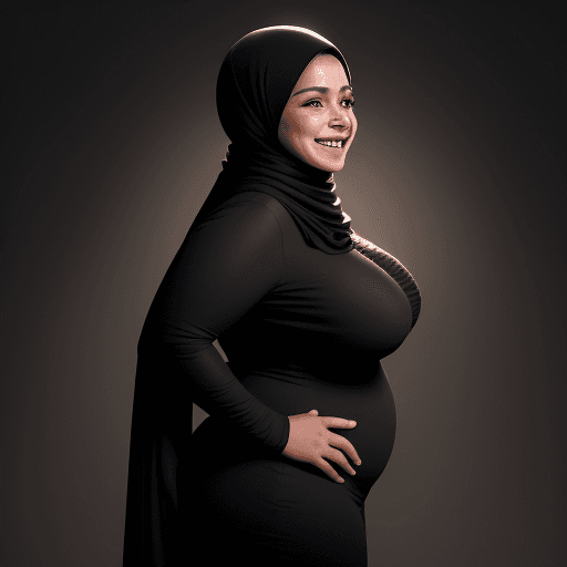 AI generated: dark background, dramatic light, backlight, rim lighting, (chubby:0.3), mexican woman 44yo, laughing...