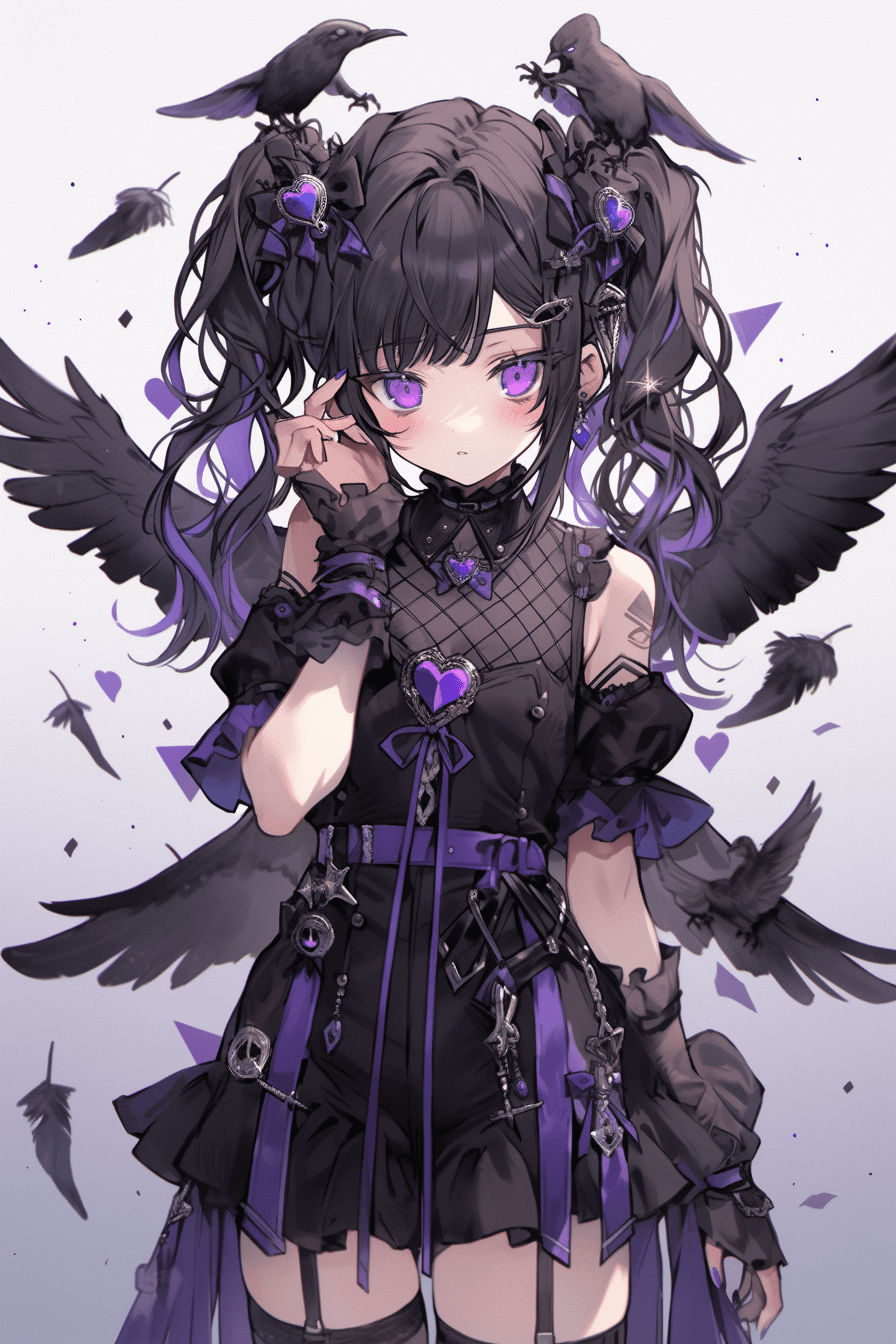 AI generated: Cross section of a anime mysterious owl cub, piercing gaze and feathery wings, by Production I.G, da...