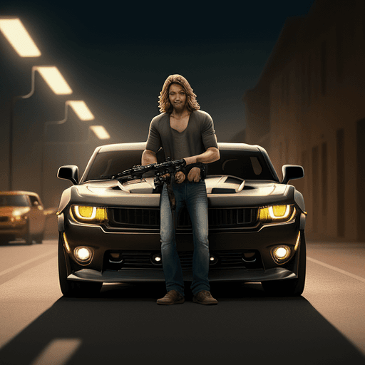 AI generated: camero film a good guys
