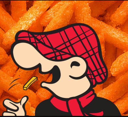 AI generated: Imagen de caricatura con estilo similar pero en papa