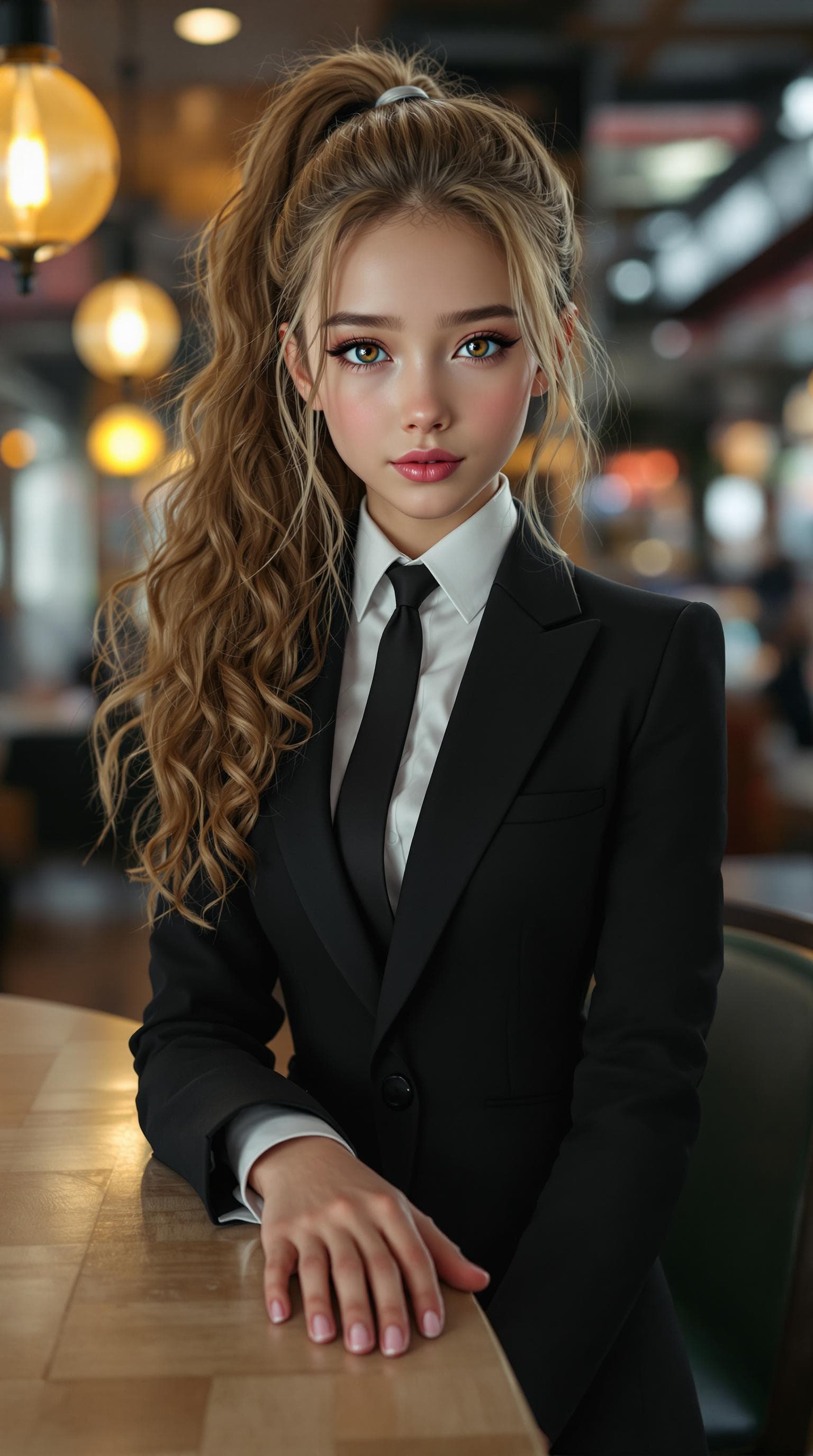 AI generated: a professional photo of a exceptionally beautiful girl in the world (age 11), (eleven year old) U.S....
