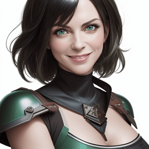 AI generated: (Masterpiece, best quality), bust up view,  close-up, long and sleek haircut, 40 year old girl with ...