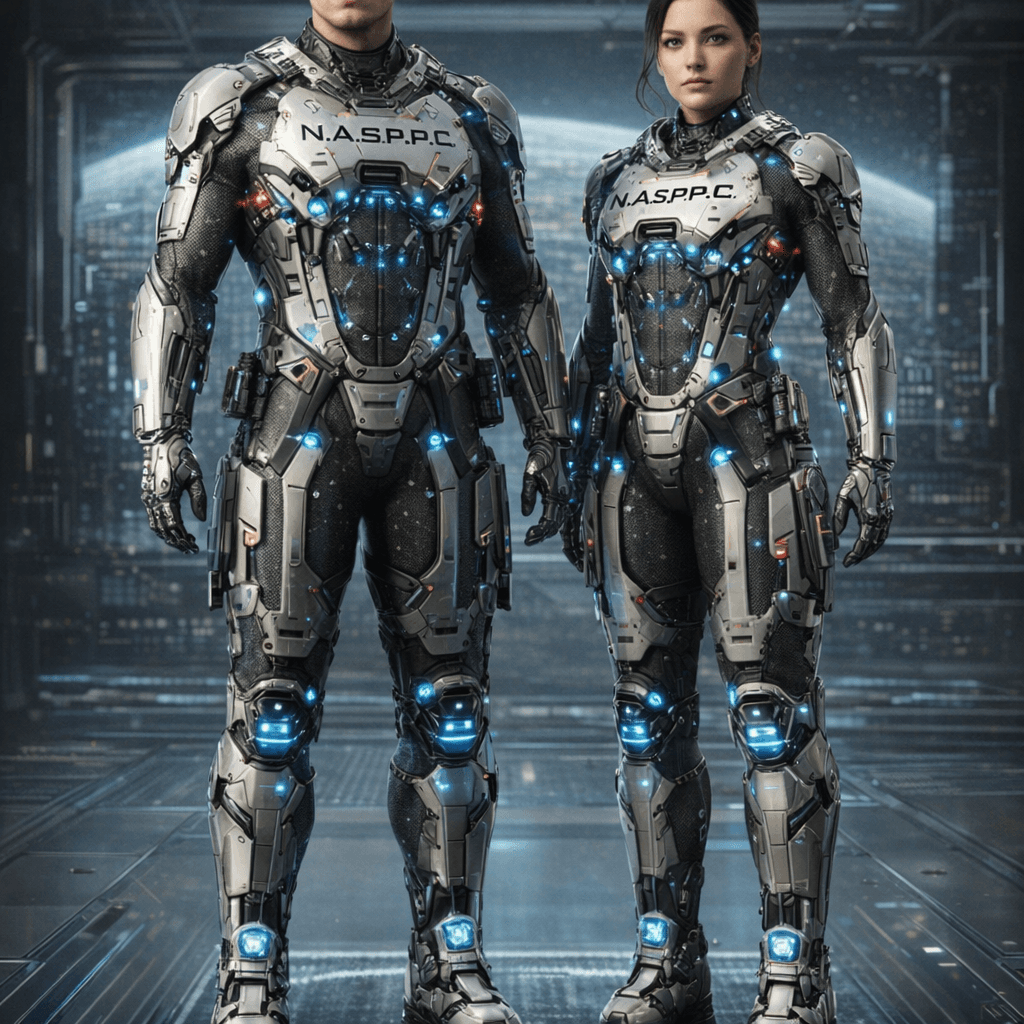 AI generated: The reference images are my N.A.S.P.A.R.C. (Post-GVA Human Systems)
Nanotech Advanced Space Protecti...