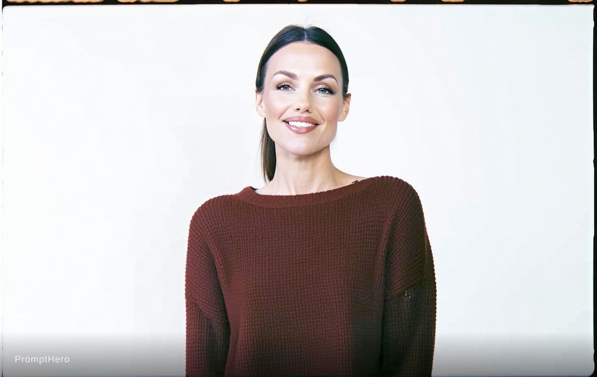 AI generated: woman, side view, slight smile, shot on a Canon A7 III --no freckles --chaos 75 --ar 1:2 --raw --pro...