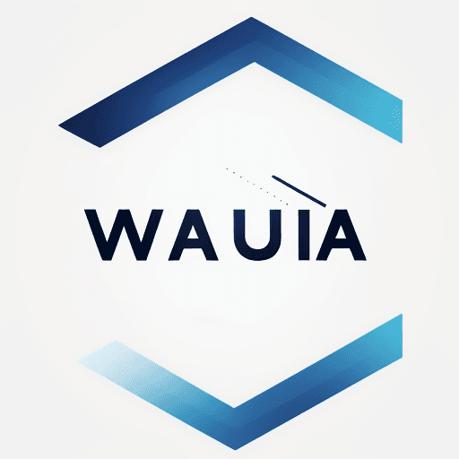 AI generated: Logo for an AI company called WauwAI, minimalistic but very future driven