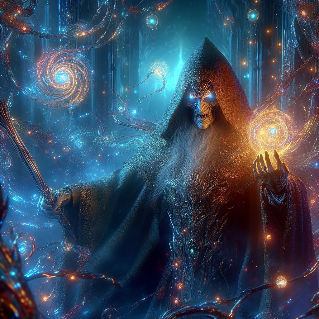 AI generated: fantasy world,scene with gandalf, Lord of rhe Rings universe,shiny,high detailed, photorealism, Magi...