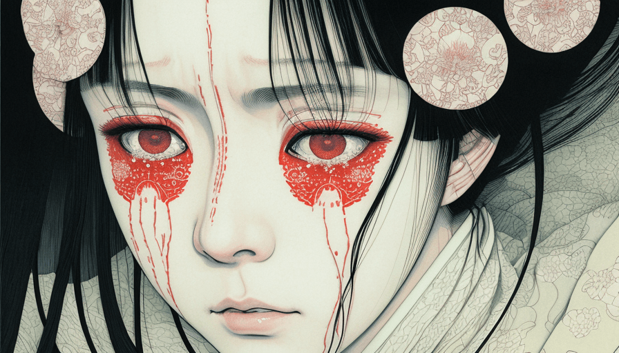 AI generated: Woman crying, artwork by Takato Yamamoto and Chika Yamada, very detailed, realistic, hyperrealistic,...