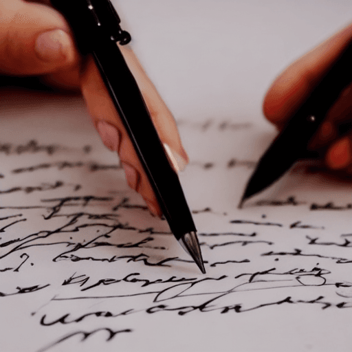 AI generated: Handwriting, extremely detailed
