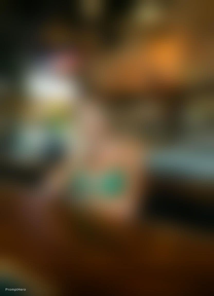 AI generated: Show her posing at the bar and on it