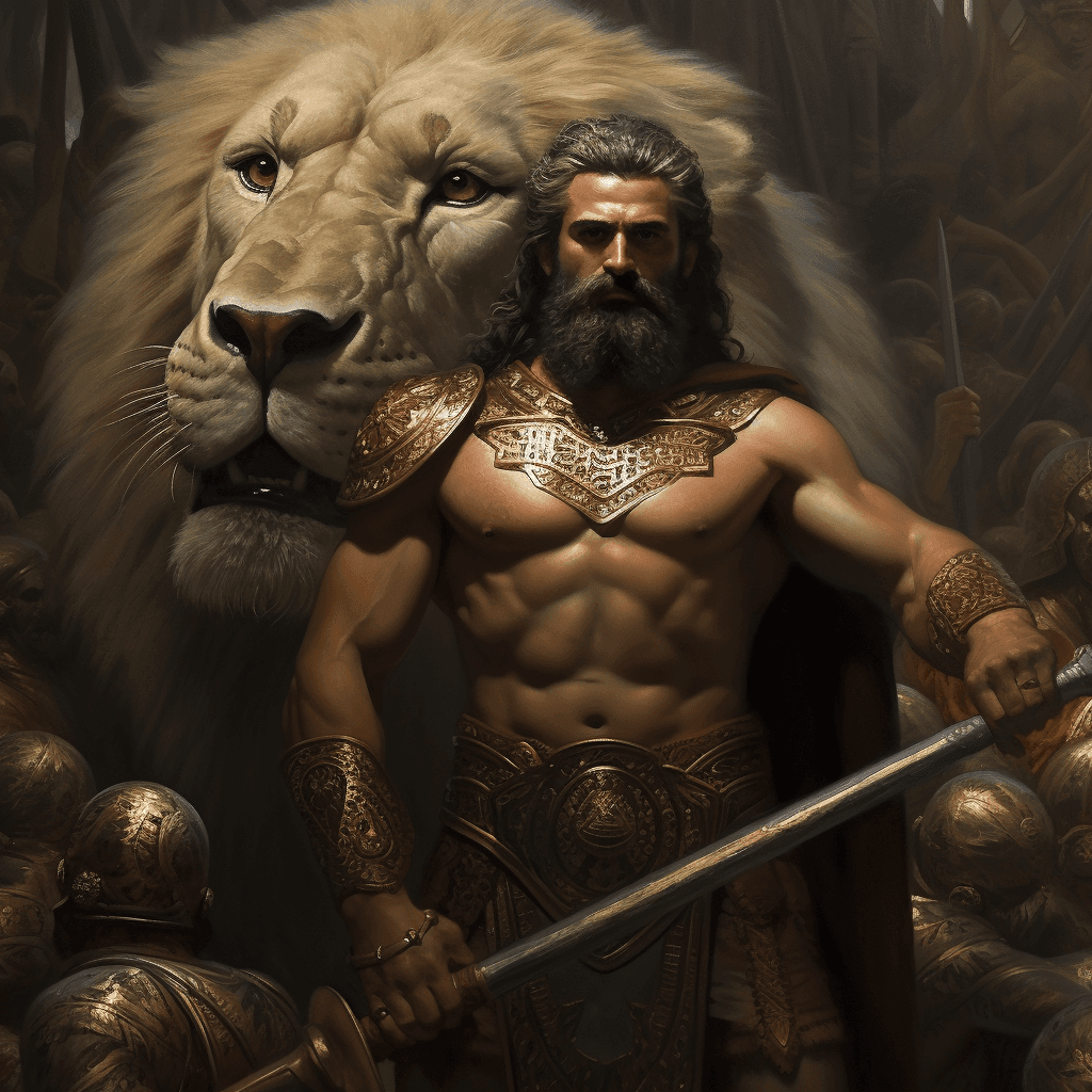 AI generated: The Epic of Gilgamesh --no ugly, deformed, noisy, blurry, distorted, out of focus, extra fingers, ba...