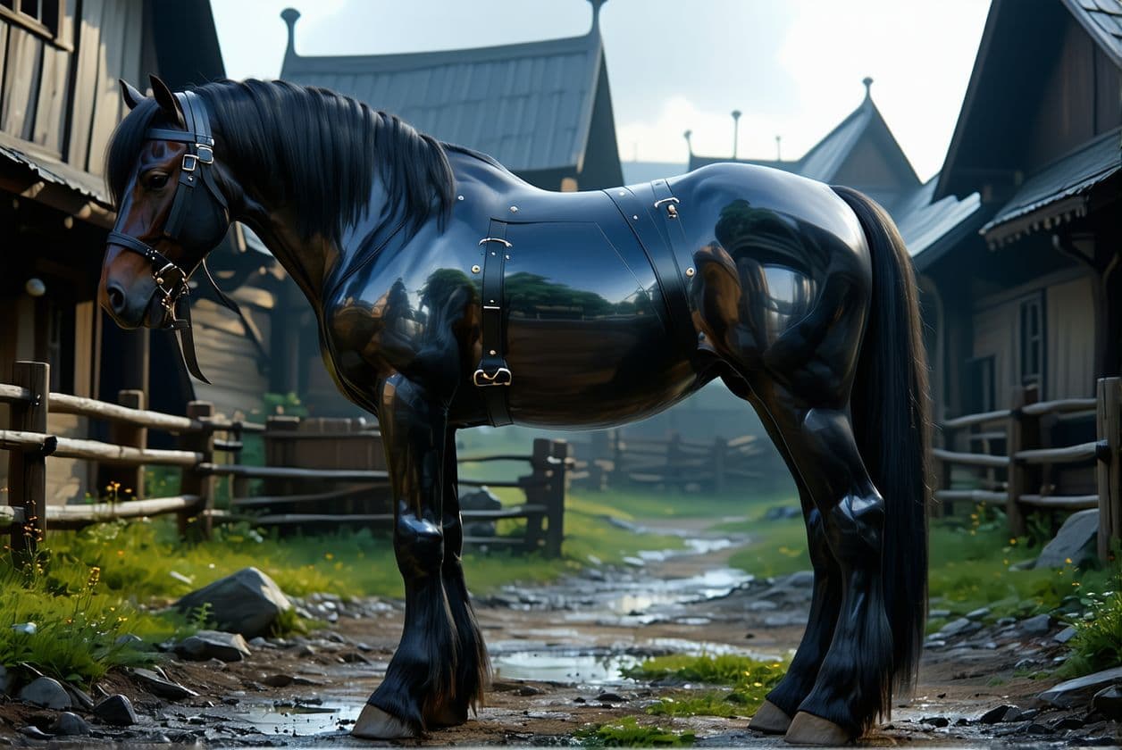 AI generated: Yorha_2b,big ass,bestiality,horse,anal 
