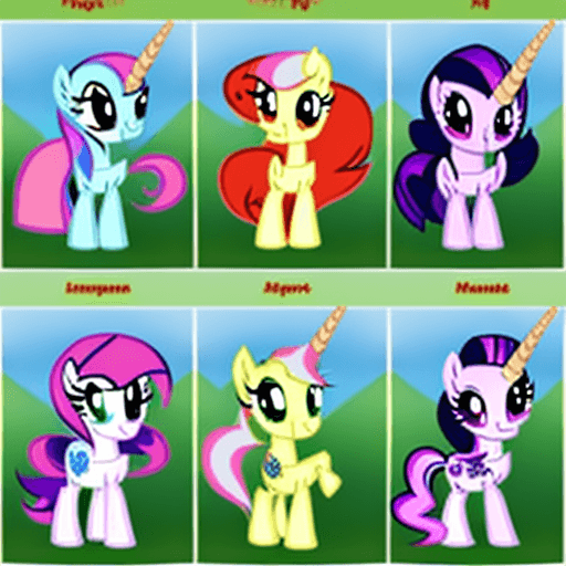 AI generated: my little pony characters do arson