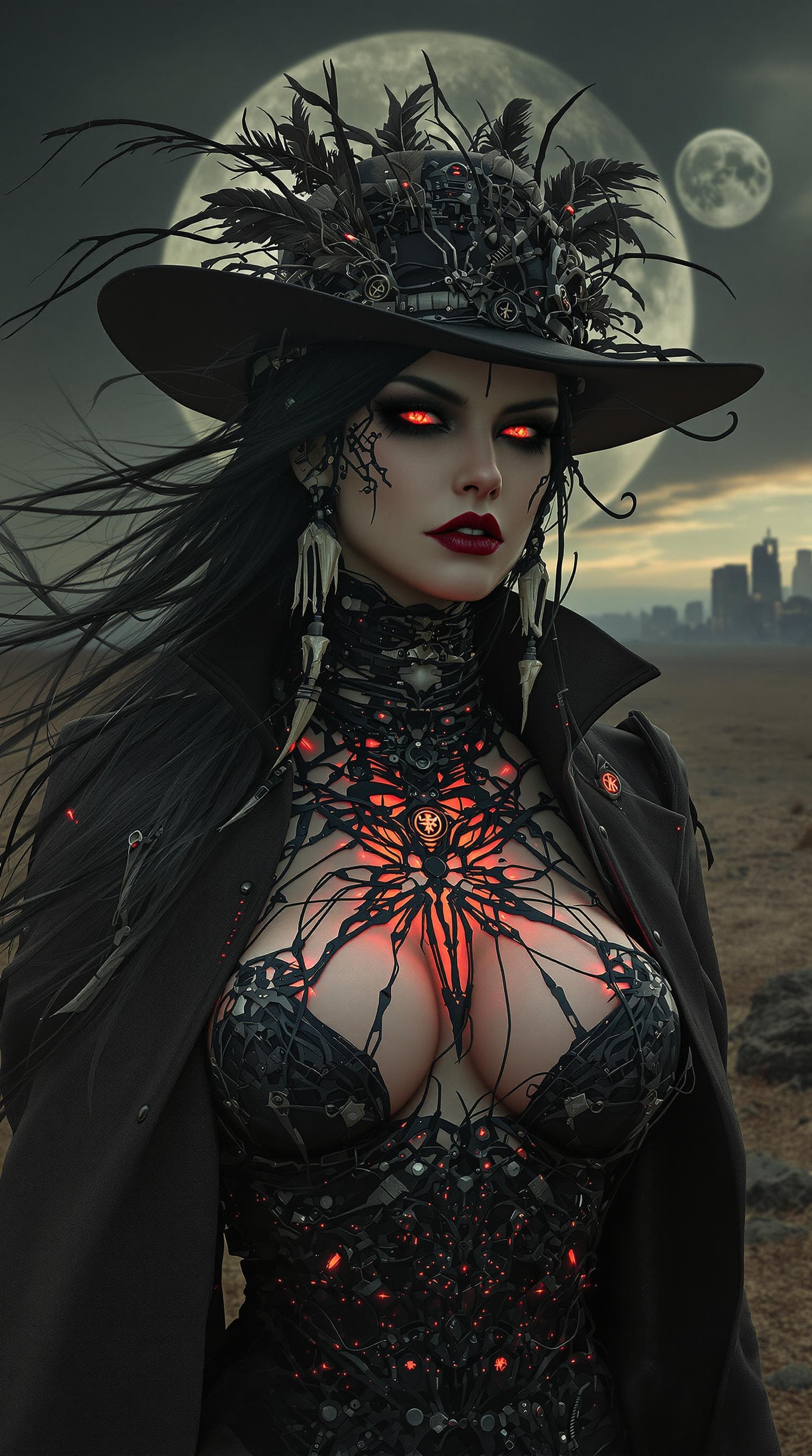 AI generated: High Noon of the Cyber Shaman: The Gothic Maiden's Reckoning

Amidst the desolate expanse of a neo-w...