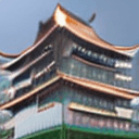 DreamShaper prompt: 摩天大樓，佇立於天堂與地獄之間