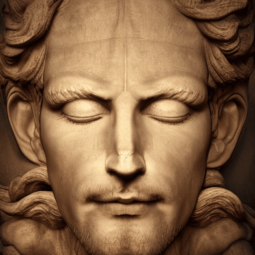 AI generated: Hypnos the God of Sleep::2 Photorealism, Bocca blur, Painted face, High detal::1. 5 + Sony Alpha α7,...