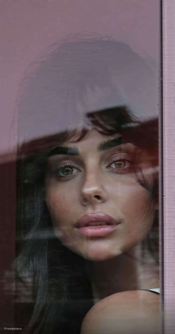 AI generated: {
  "subject": {
    "type": "adult woman",
    "age": "mid-20s",
    "face": {
      "shape": "soft...