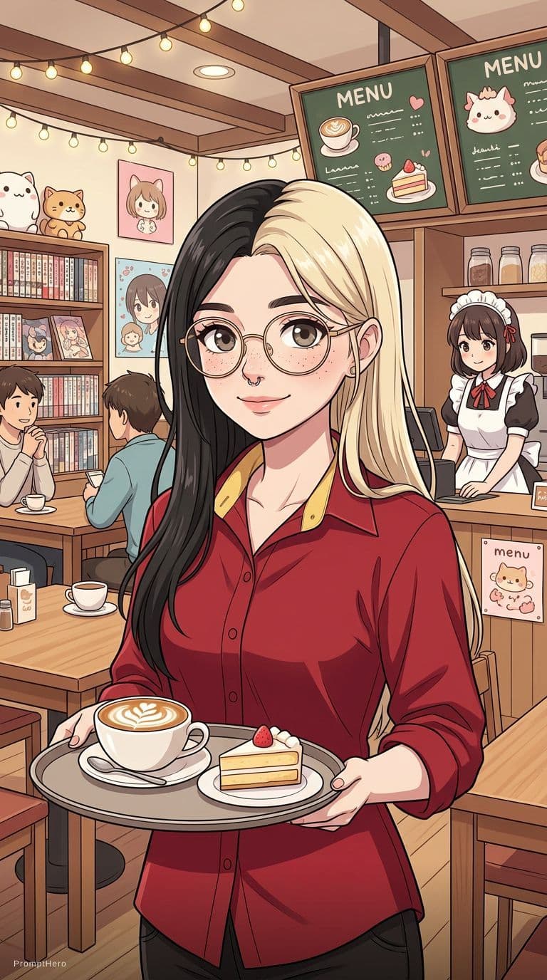 AI generated: amazing anime girl anime style beautiful 21 year old girl, cool cute cute anime girl, cute girl grea...