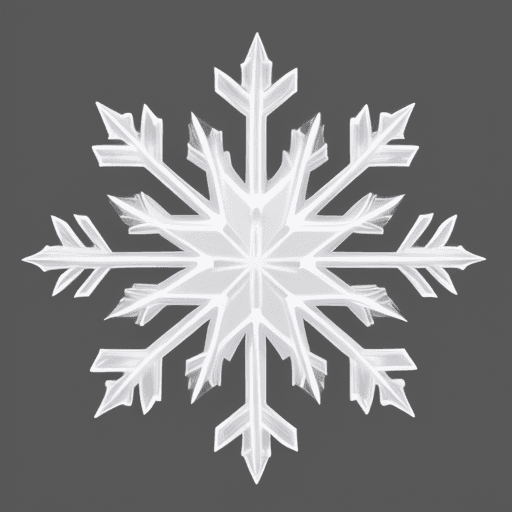 AI generated: detailed drawing of snowflake
