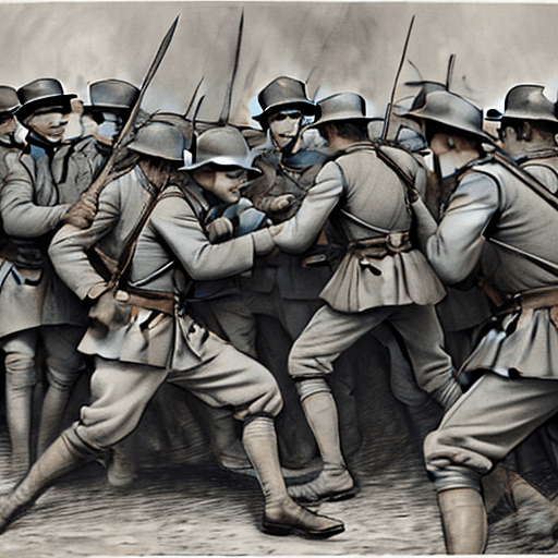 AI generated: fight during WW1 in Verdun


