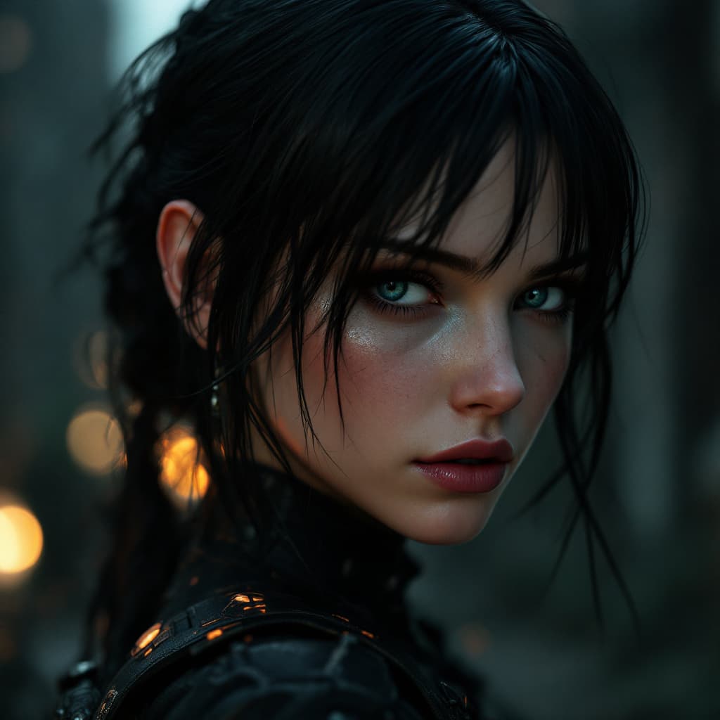 AI generated: 1 girl like jill valentine from resident evil 3 remake, redshift style, perfect face, intricate, ele...