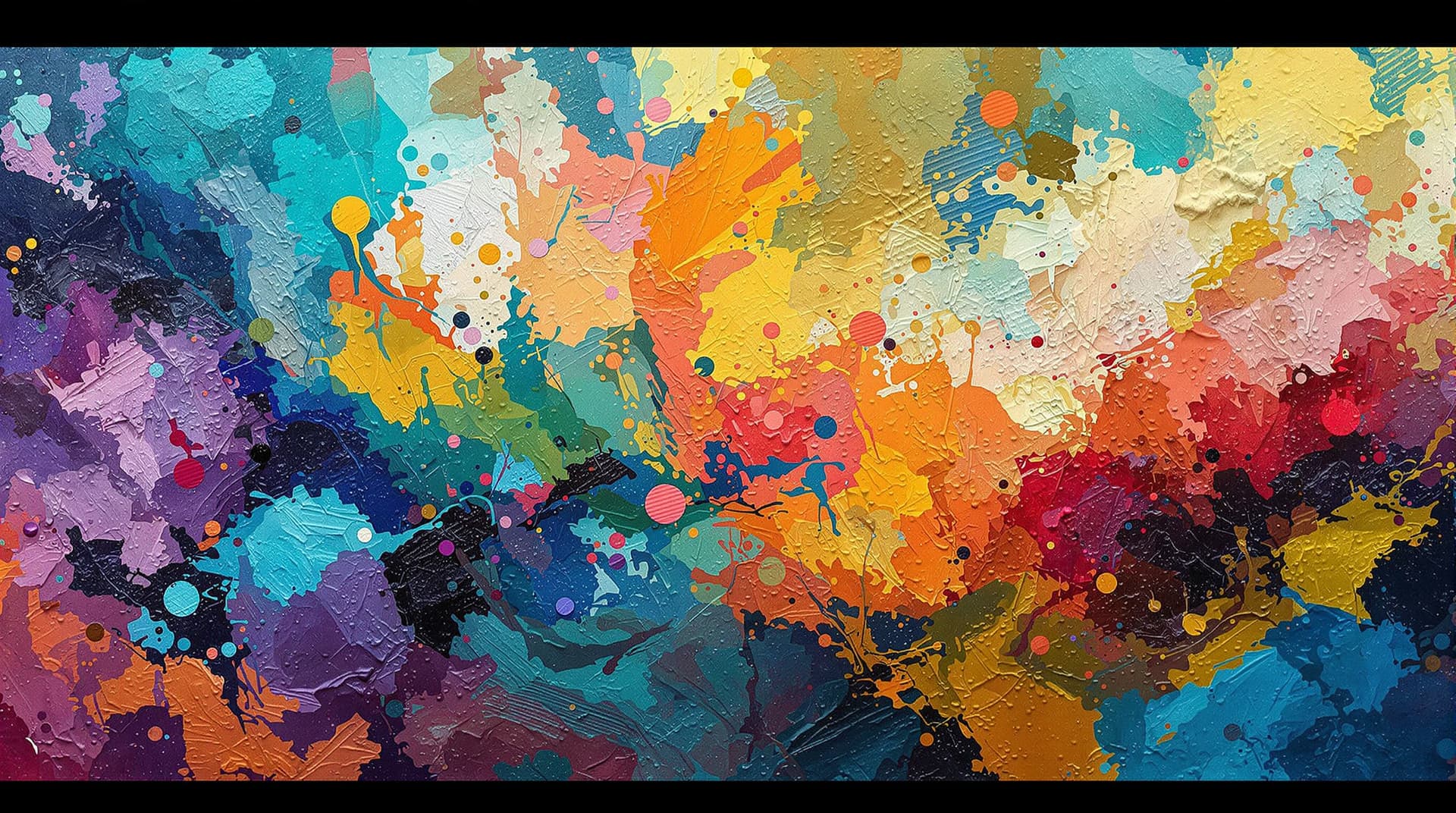 AI generated: Neo‑impressionist oil painting. Thick layers of colourful textured paint. Rich textures and dynamic ...