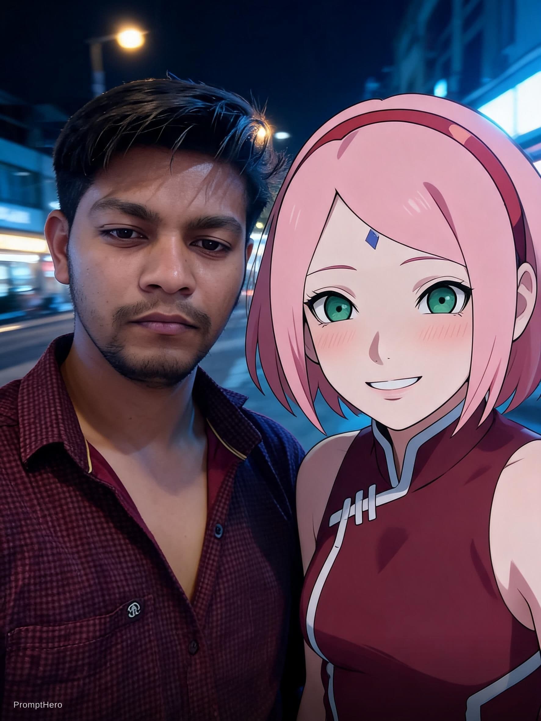 AI generated: Create an image of a selfie, without any clear subject or composition-just a random blueish snapshot...