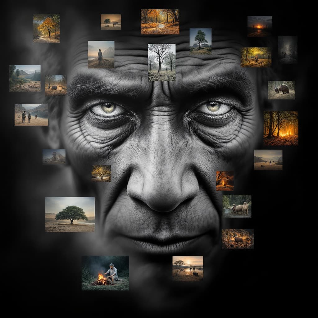 AI generated: digital painting, image inside image, ultra realistic, black and white pencil sketch, very detailed ...