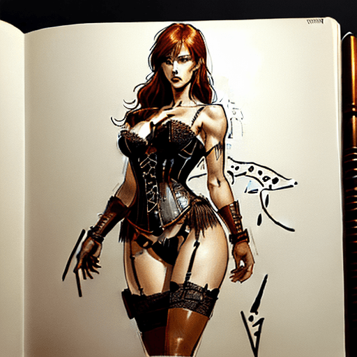AI generated: Sketchbook Style, Sketch book, hand drawn, dark, gritty, realistic sketch, Rough sketch, mix of bold...