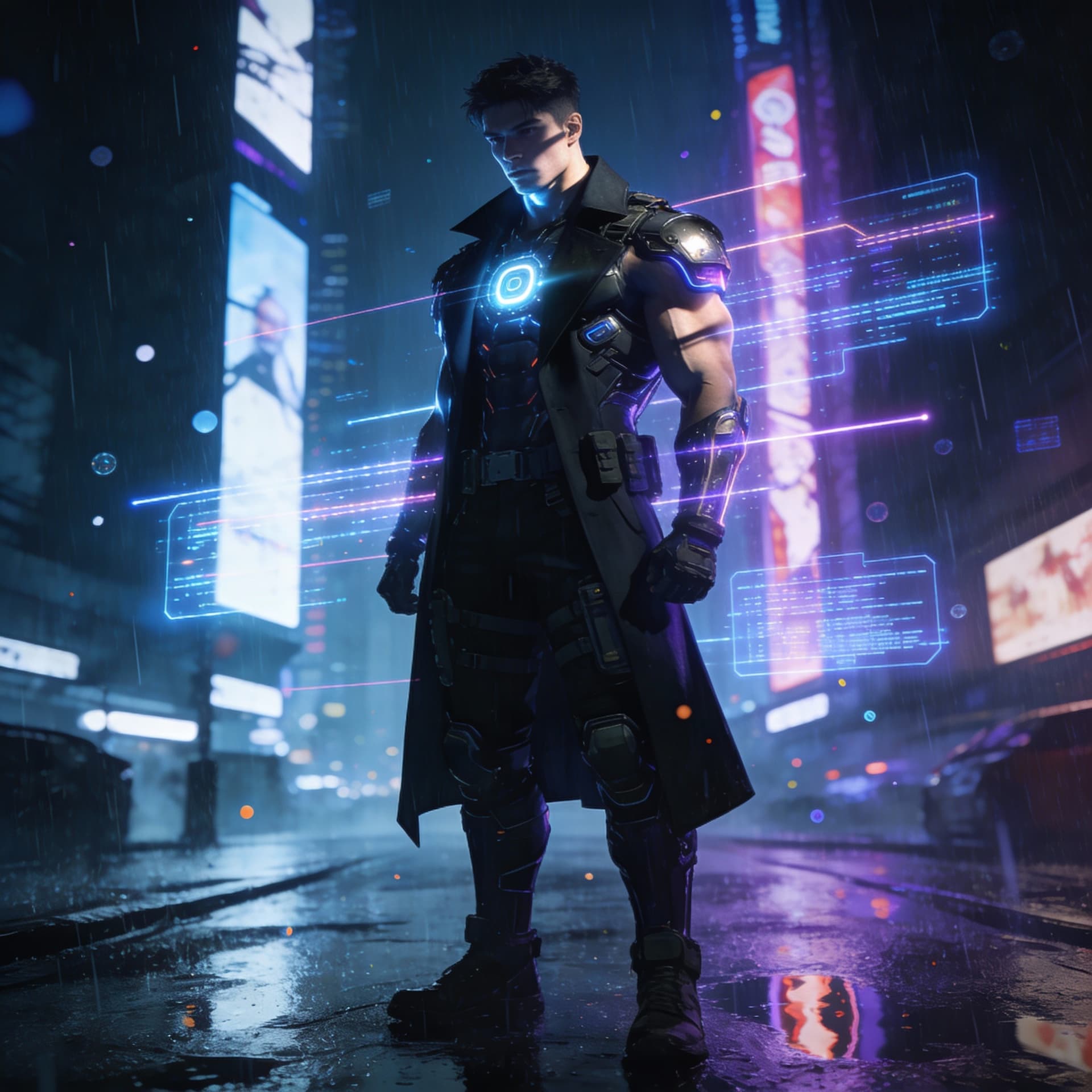 AI generated: OLED, sf, 8 k resolution blade runner, Reality, actually, surreal, head to toe, Super-realistic, rea...