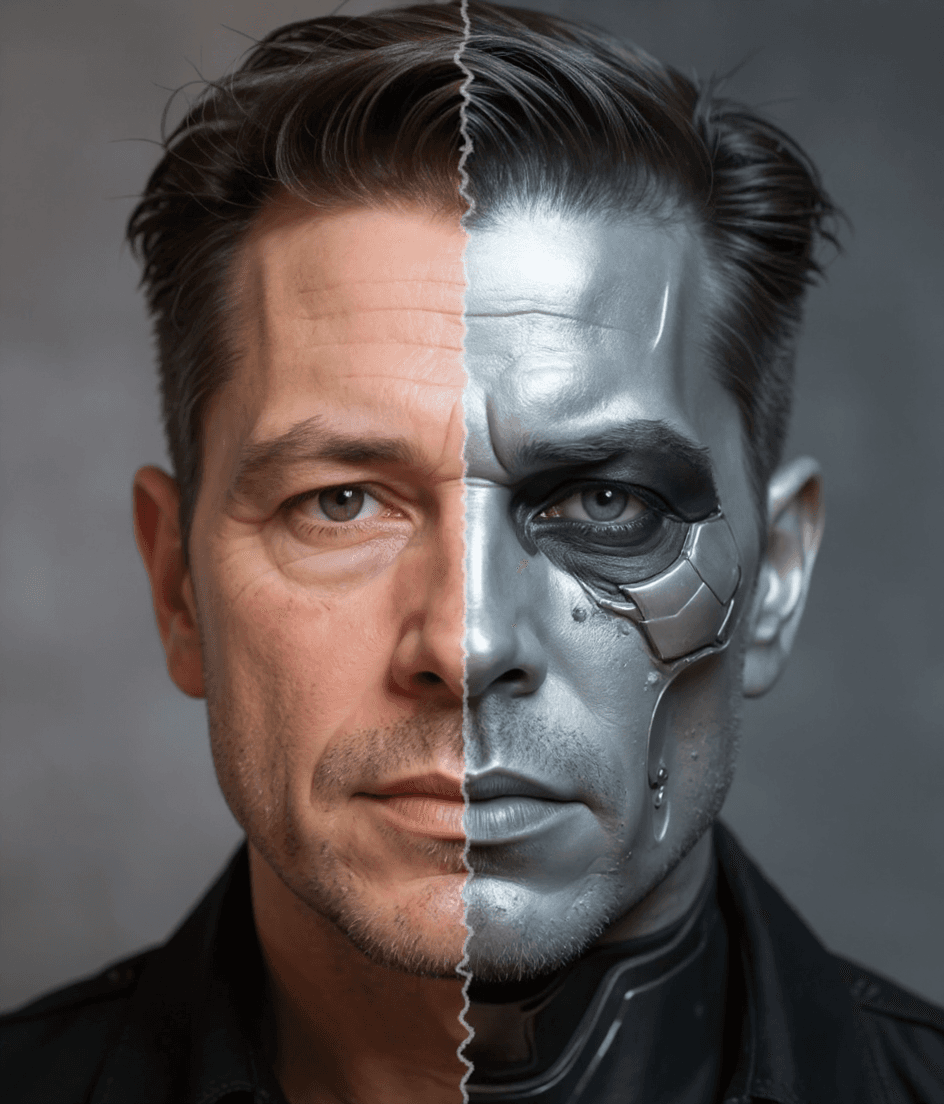 AI generated: "subject": { "name": "Fernando Carvalho, "pose": "front-facing close-up", "expression": "calm, compo...