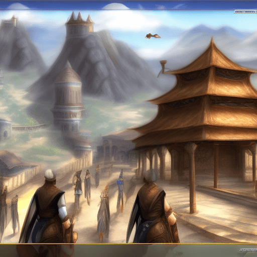 AI generated: silkroad online alternative wallpaper