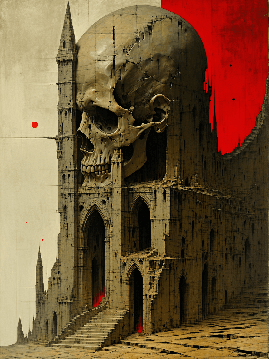 AI generated: /artprompt Sci-fi, surreal imagery, unsettling, macabre, haunting, (cinematic shot:1.2), (Remedios V...
