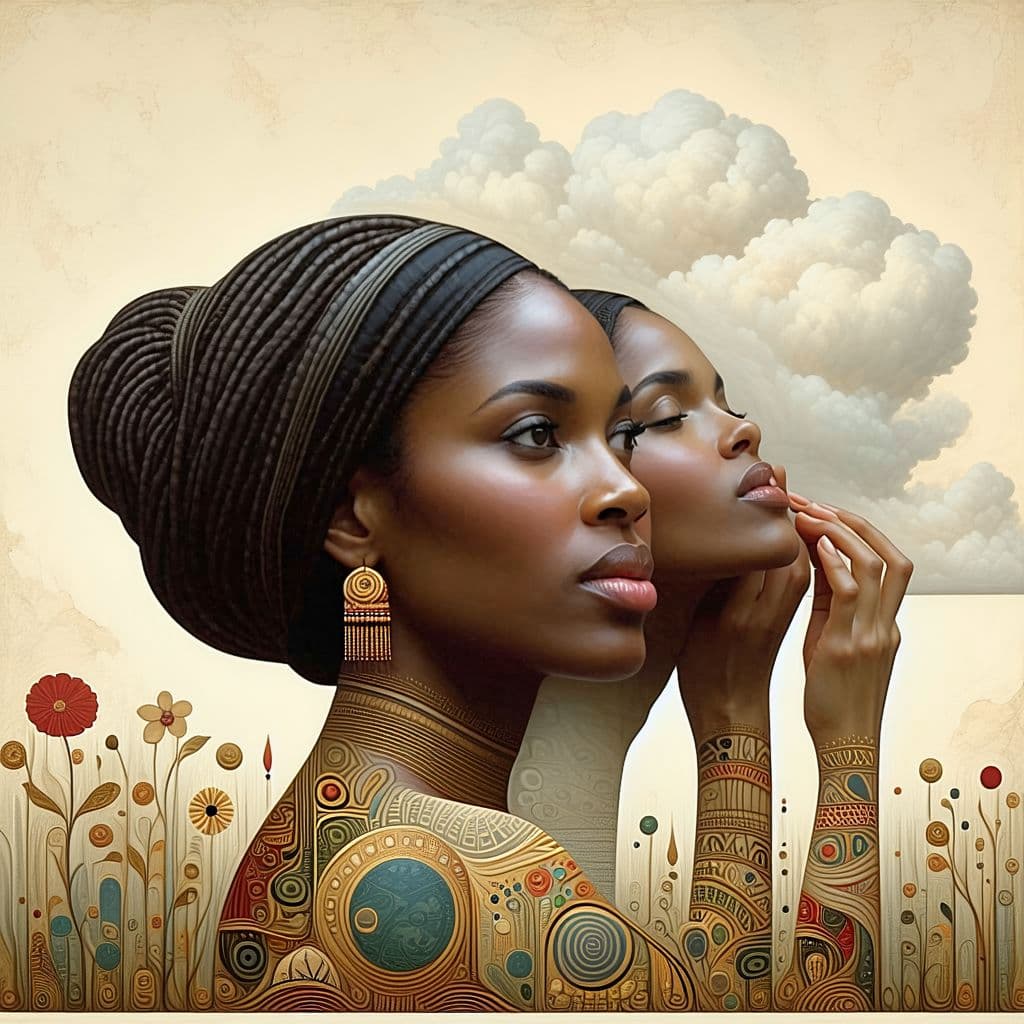 AI generated: old time women come to earth like story we lisent form the past time god send girl to earth heaven a...