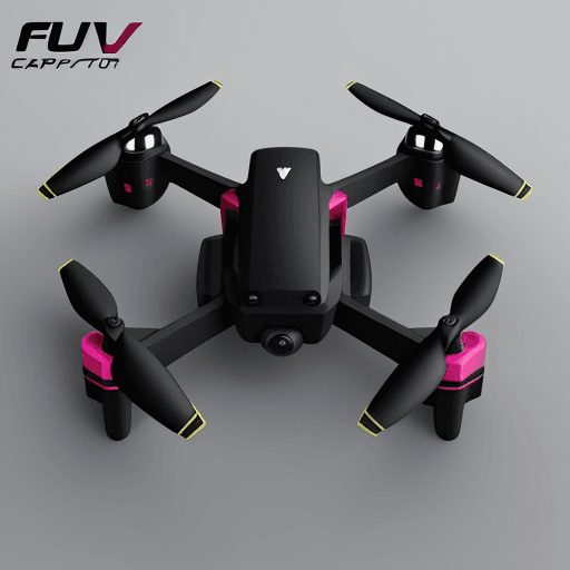 AI generated: FPV Quad Captor Drone with aerodynamic balance and unique give me 10 Ideas to Design CAD 
