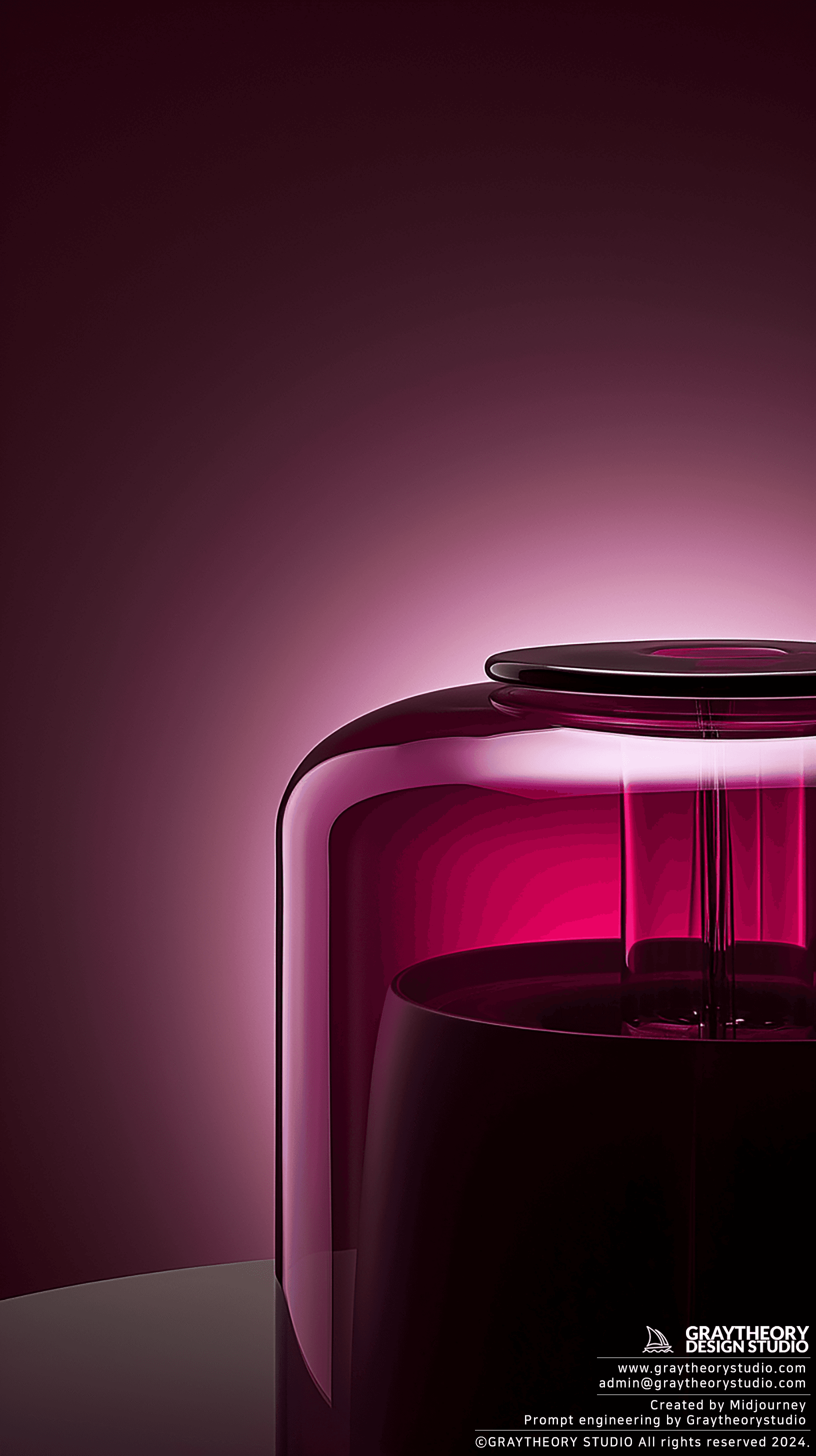 AI generated: photogrpahy, candid shot, Lamp, burgundy color, Nikon Z7 II, NIKKOR Z 50mm f/1.8 S lens, contrast of...