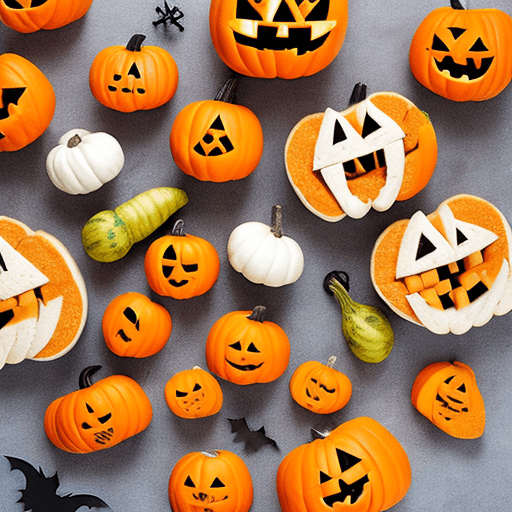 AI generated: Halloween pumpkin vegetable food