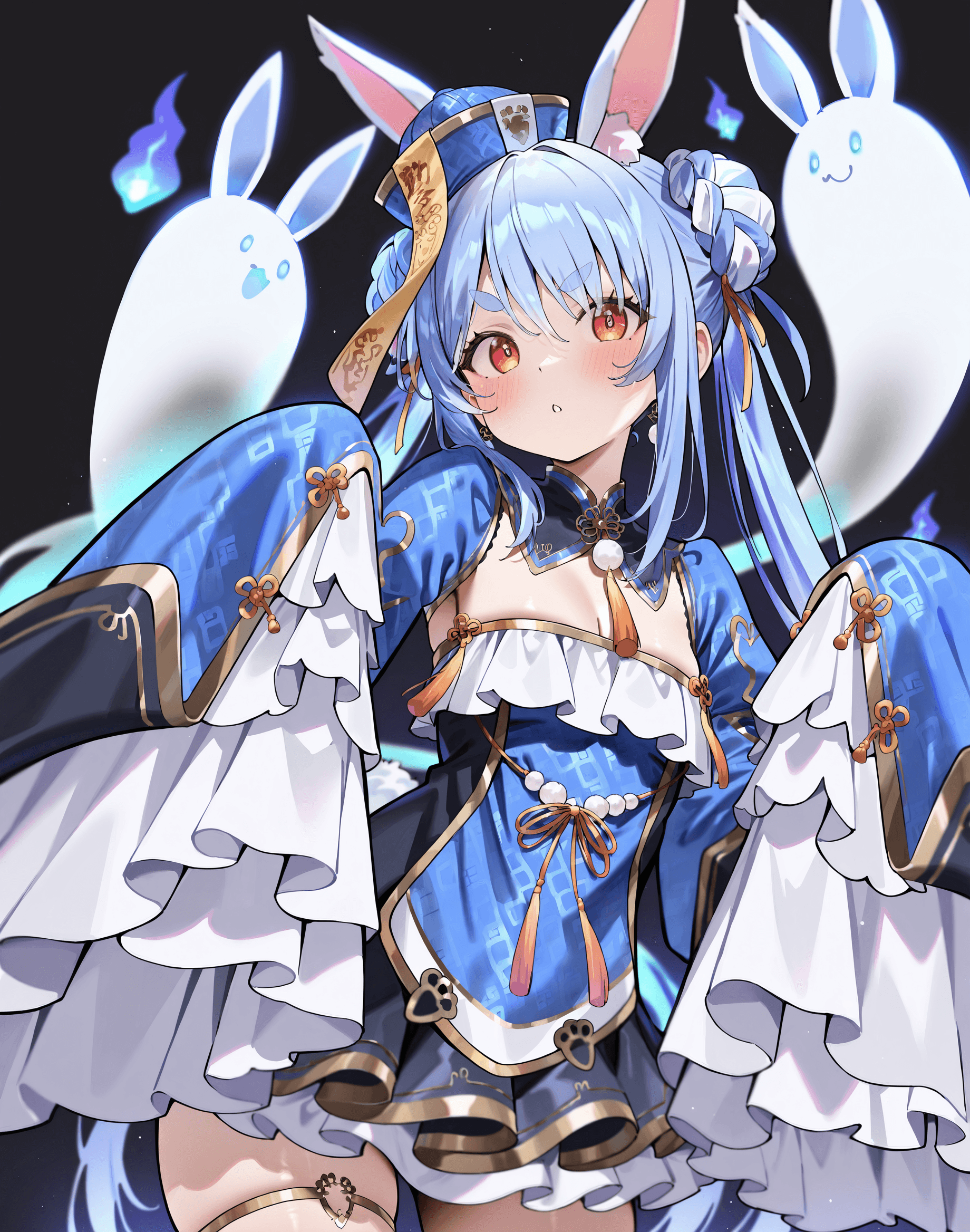 [Dekinai] Usada Pekora Jiangshi Outfit Anima/Illustrious | Hololive