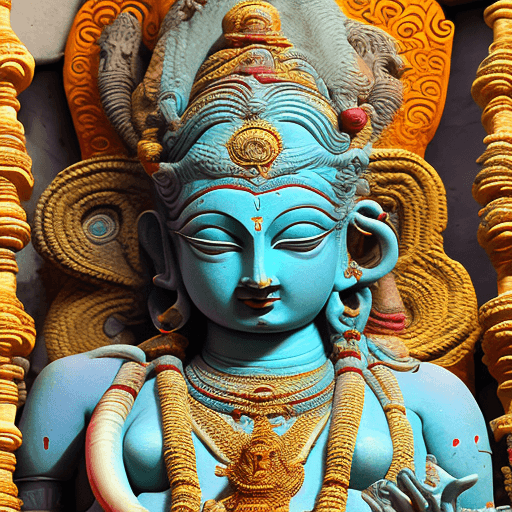 AI generated: High resolution photography of a female deity named Varuna, The Lover